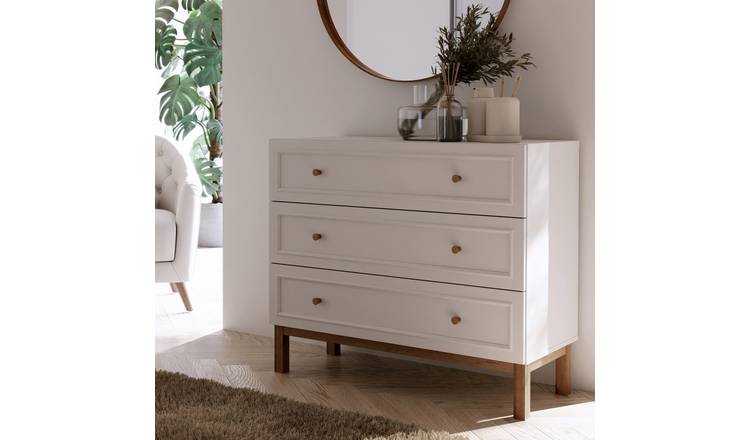 Furniture To Go Wensley 3 Drawers Chest - Grey and Oak