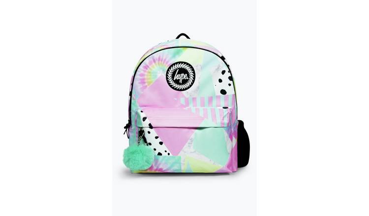 Hype Girls Iconic Pastel Collage 18L Backpack - Multicolour