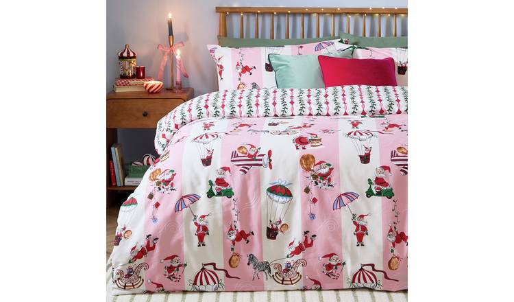 furn Passport To The North Pole Pink Bedding Set - Single