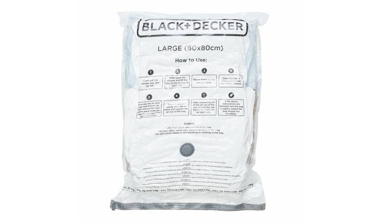 Black + Decker Large Vacuum Storage Bag - Pack of 3