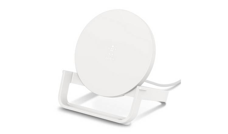 Belkin 10W Qi Wireless Charger Stand with QC3 Plug - White