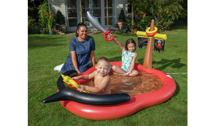 Pirate ship store inflatable pool