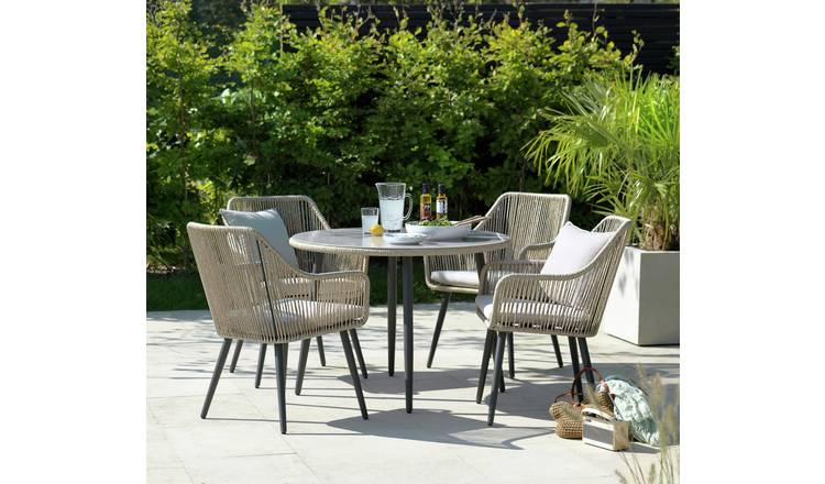 4 seater discount rattan patio set