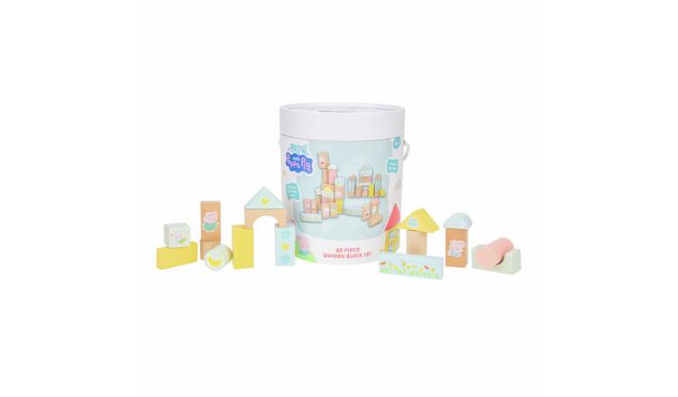 Grow With Peppa Pig 80 Piece Wooden Block Set