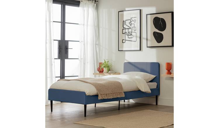 Argos Home Kristopher Single Bed Frame - Blue