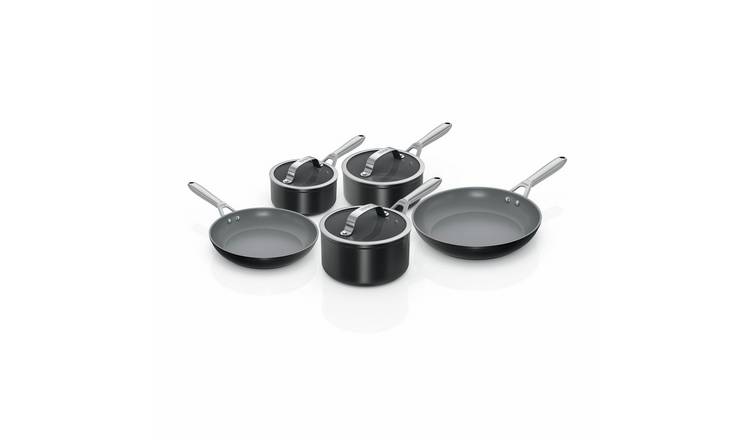 Ninja Ceramic Pro 5 Piece Aluminium Pan Set - Black