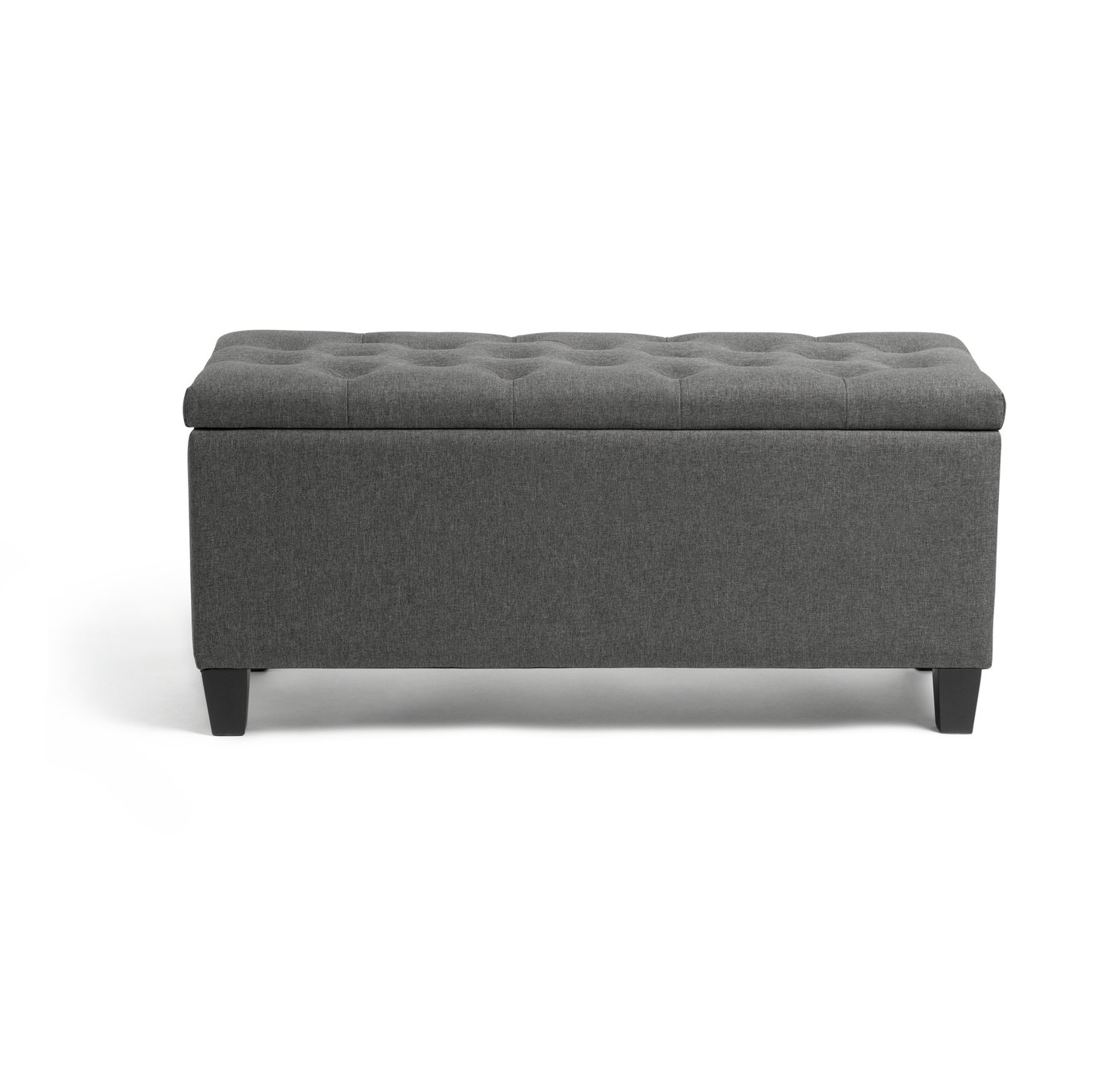 Argos Home Large Fabric Ottoman - Grey