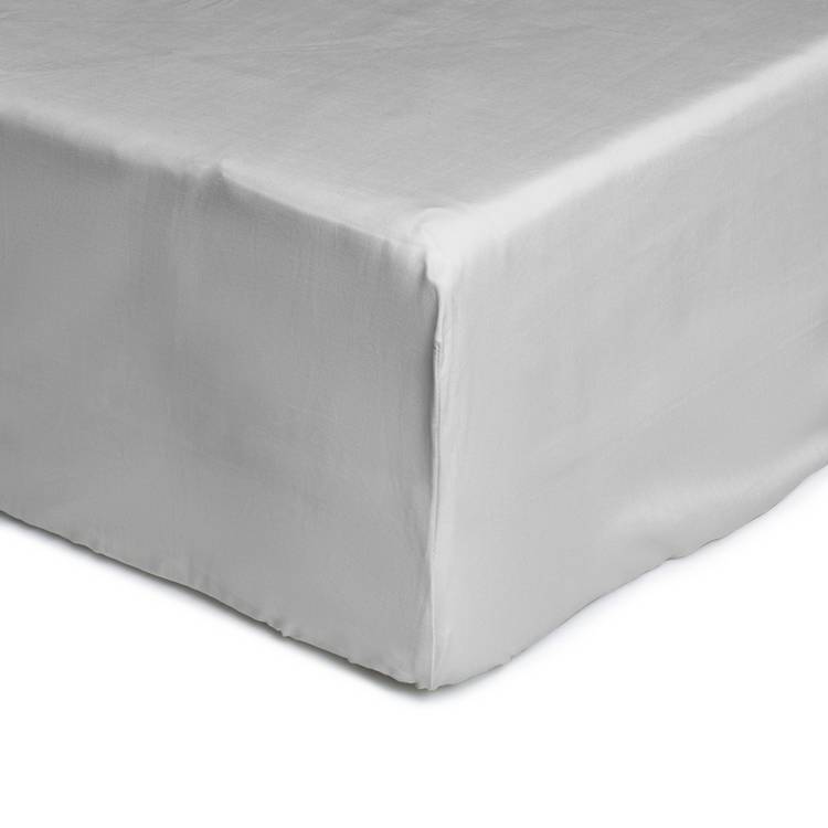 Habitat Anti-Microbial Cotton Dove Grey Fitted Sheet -Single 0