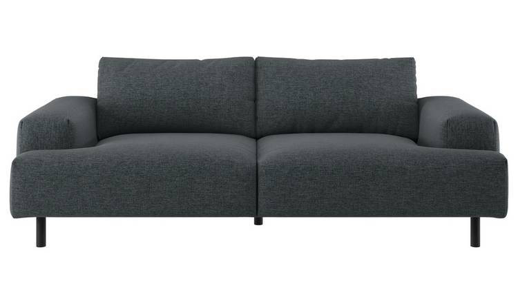 3 seater charcoal deals sofa