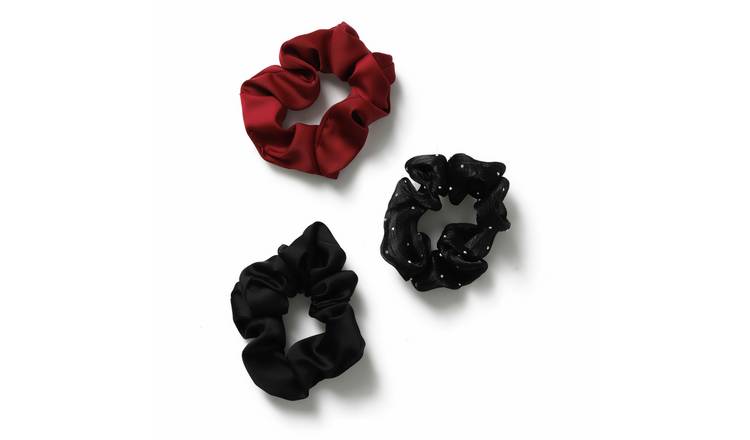 Flitzy Satin Scrunchies - Pack of 3