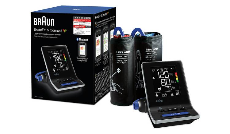 Braun Exact Fit 5 Connect Upper Arm Blood Pressure Monitor