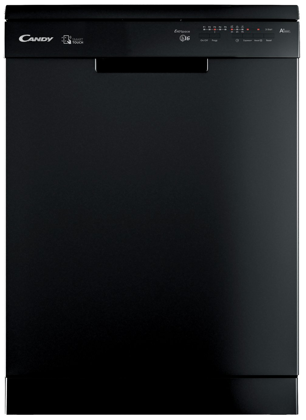 Candy CF 6F52LNB Full Size Dishwasher - Black