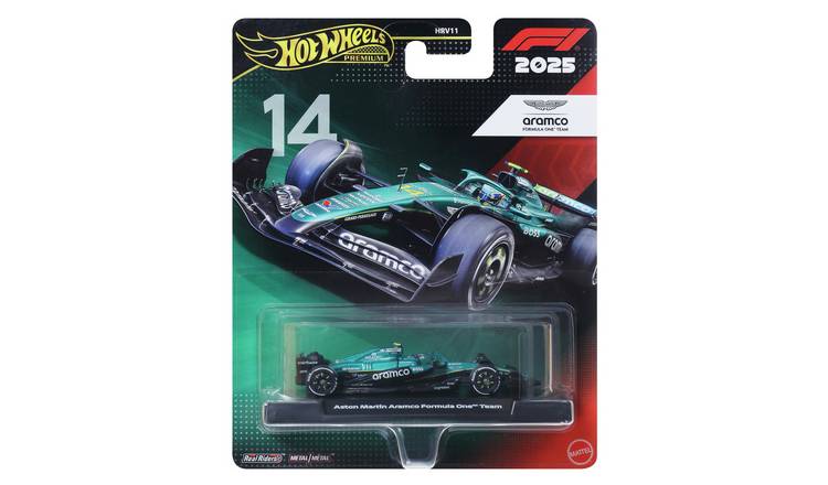 Hot Wheels Premium Die-Cast Formula 1 Collectable Fernando Alonso Toy Race Car