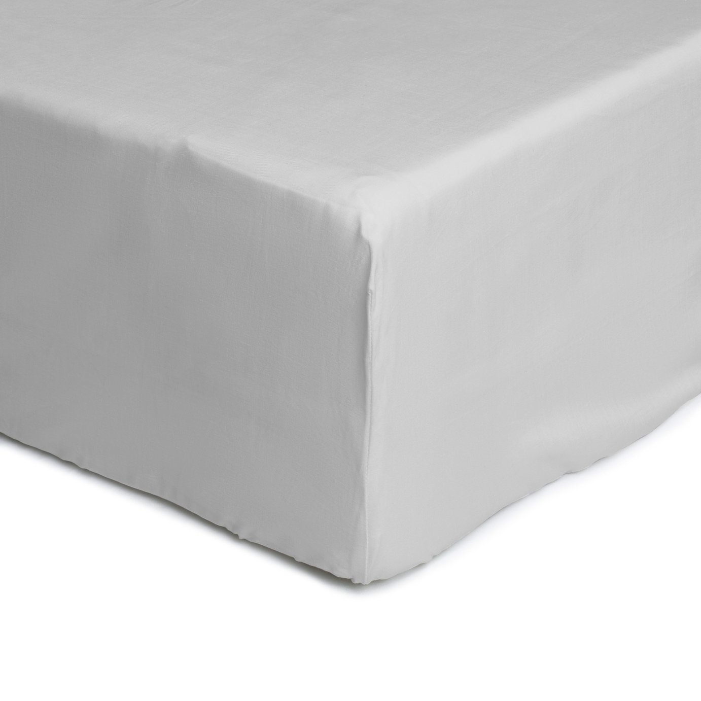 Habitat Anti-Microbial Cotton Grey Fitted Sheet - Kingsize