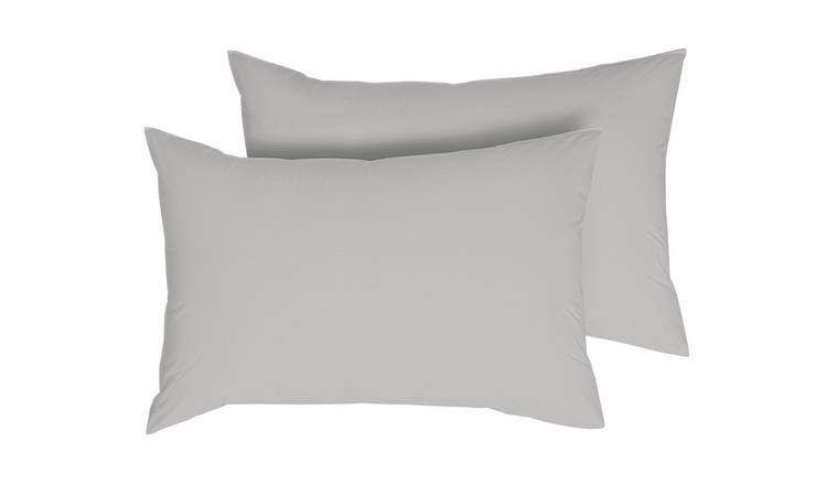Habitat Anti Microbial Housewife Pillowcase Pair - Dove Grey