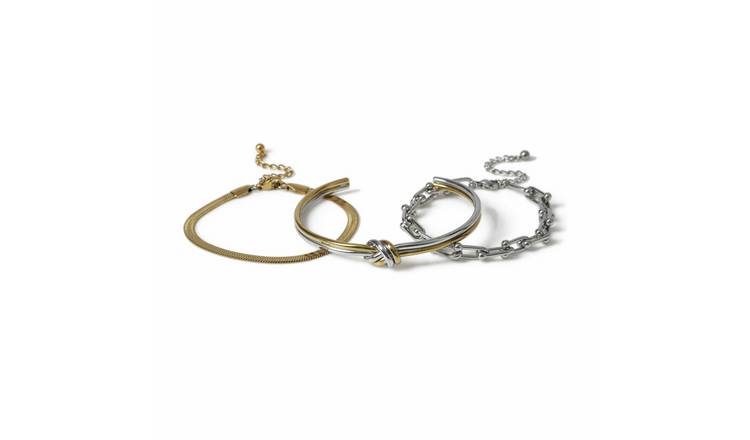 Liars & Lovers Mixed Metal Stacking Bracelet Set
