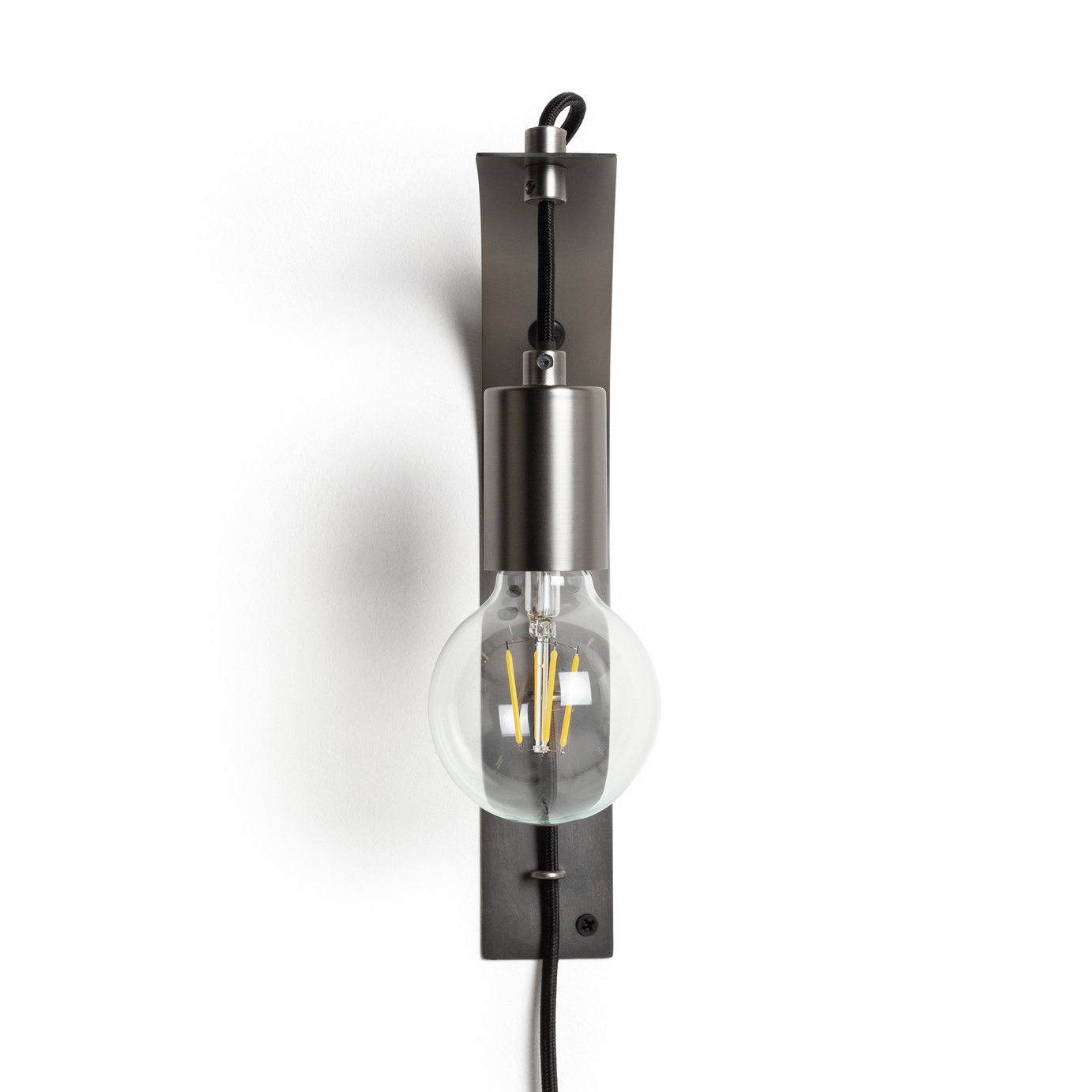 Habitat Industrial Plug-In Wall Light - Pewter