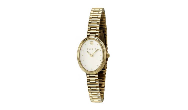 Radley Ladies Gold Tone Oval Case Stainless Steel Bracelet Watch