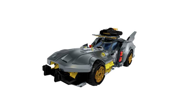 Batmobile Vehicle, Batman Signature Crime Fighting Car with Bat-Drone Cannon