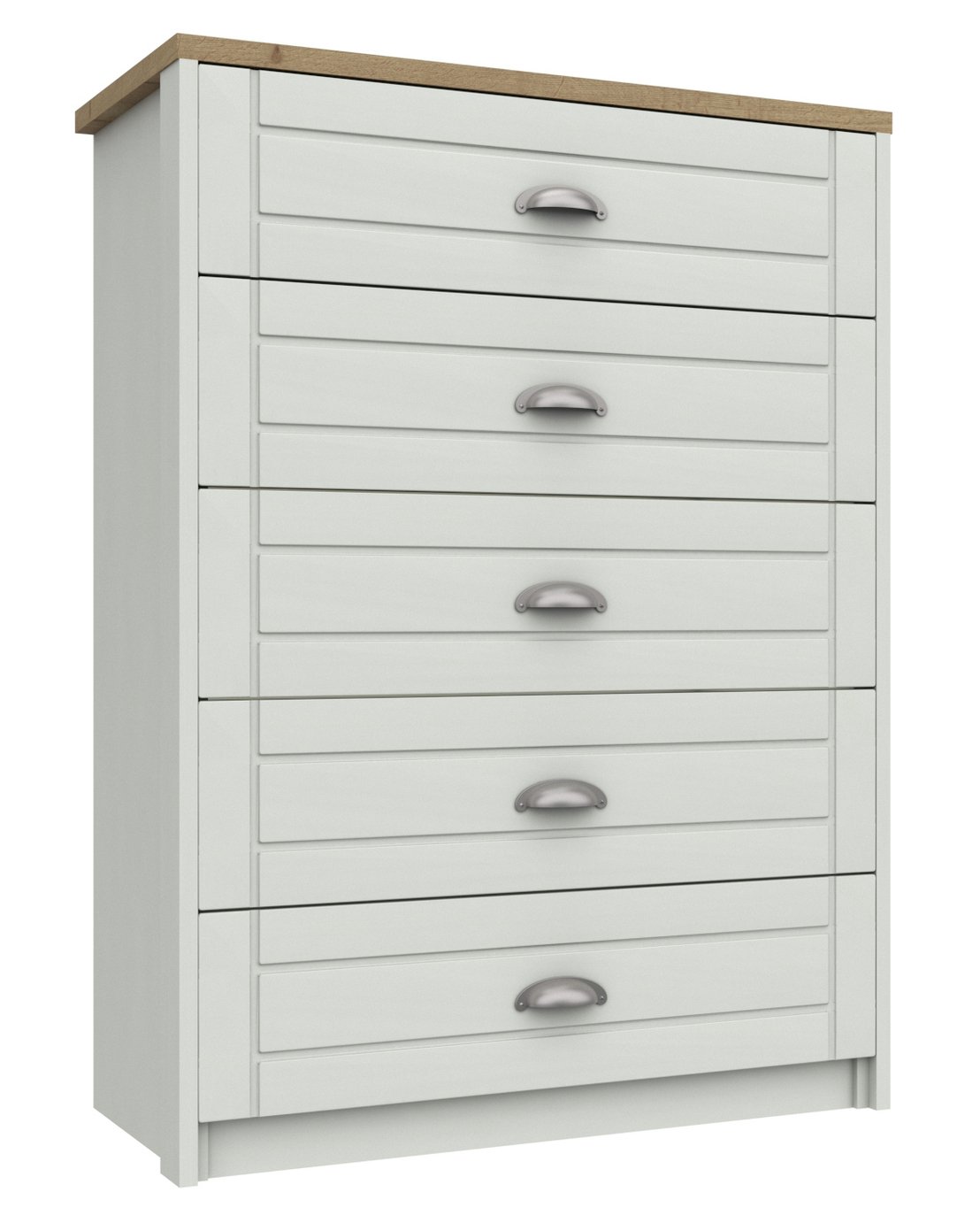 Kielder 5 Drawer Chest - White