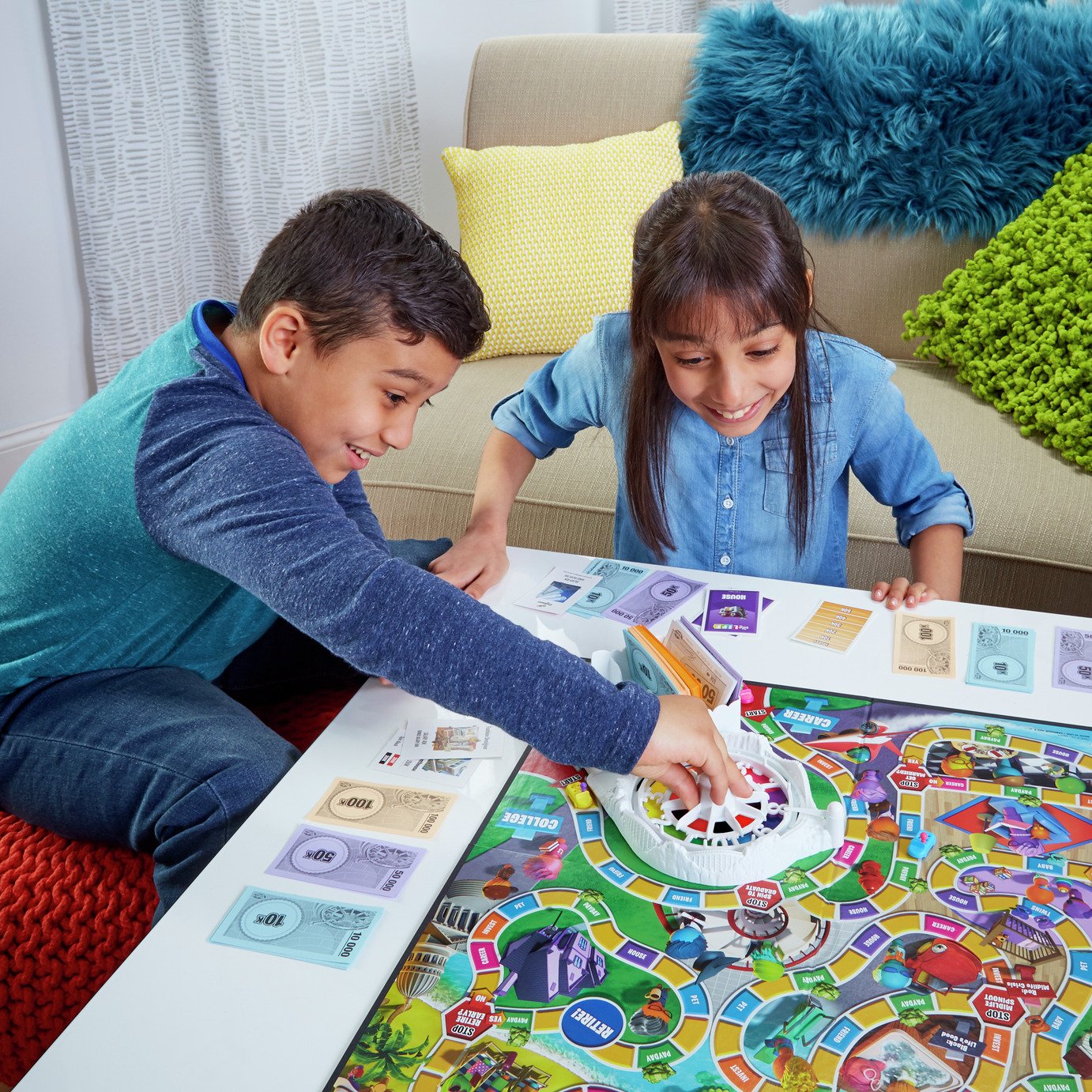 8/o - Finance Hasbro Gaing The Gae of Life Junior Board Gae for