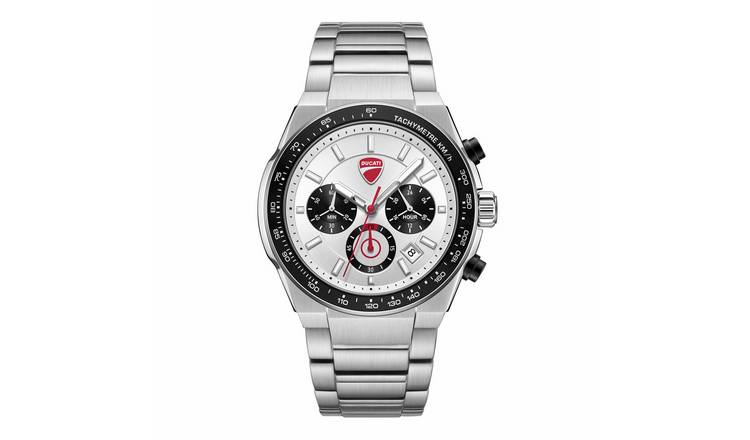 Ducati Chronograph Nitro Silver Stainless Steel Bracelet Watch