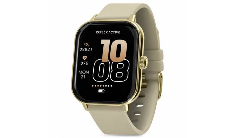 Reflex Active Nexus Cream Silicone Strap Smart Watch