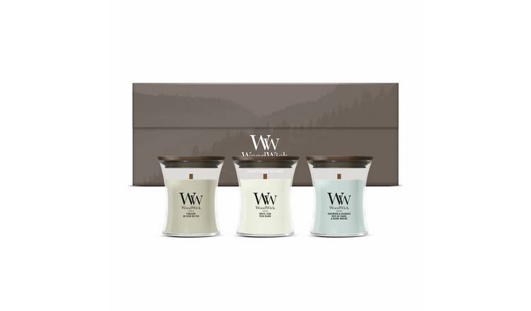 WoodWick Woody Mini Pack of 3 Candle Gift Set