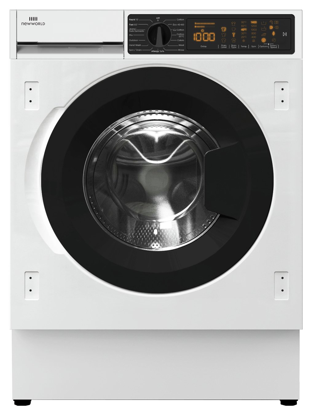New World NWWMSAEINT814W 8KG 1400 Washing Machine - White