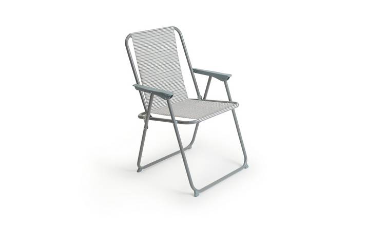 Grey folding hot sale garden chairs