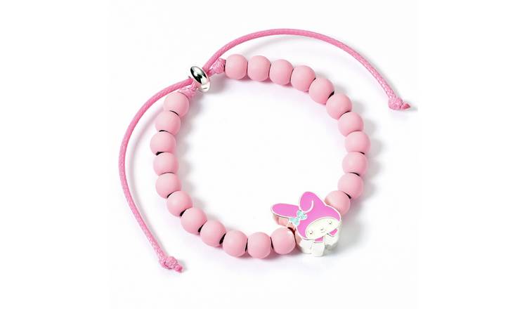 Hello Kitty Pink Beaded My Melody Charm Bracelet