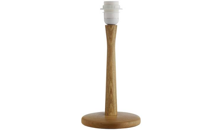 Habitat pole oak floor outlet lamp