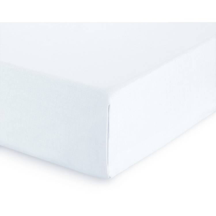 Habitat Pure Cotton 200TC White Flat Sheet - Single 0