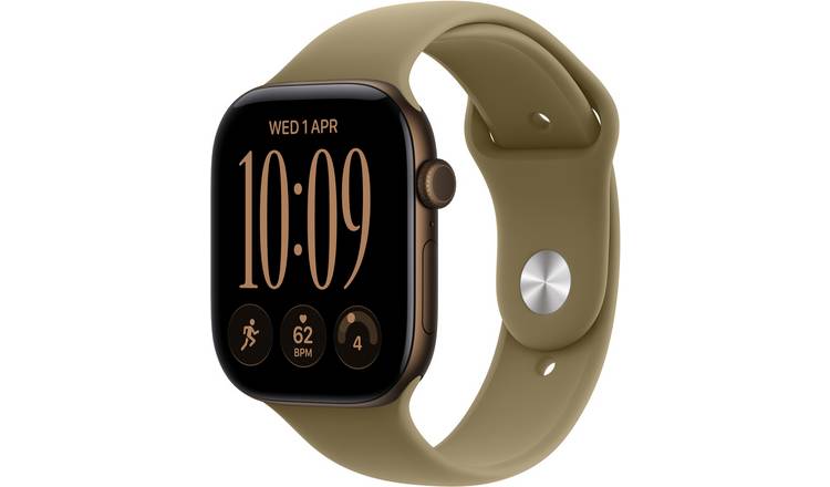 Apple Watch Series 12 GPS 46mm Aluminium Case Olive Sport Band - S/M