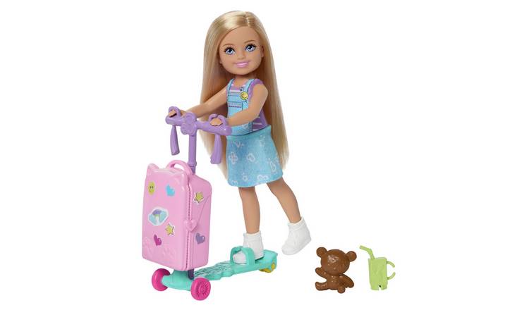 Barbie Club Chelsea Limitless Adventure Doll, Scooter Suitcase and Accessories