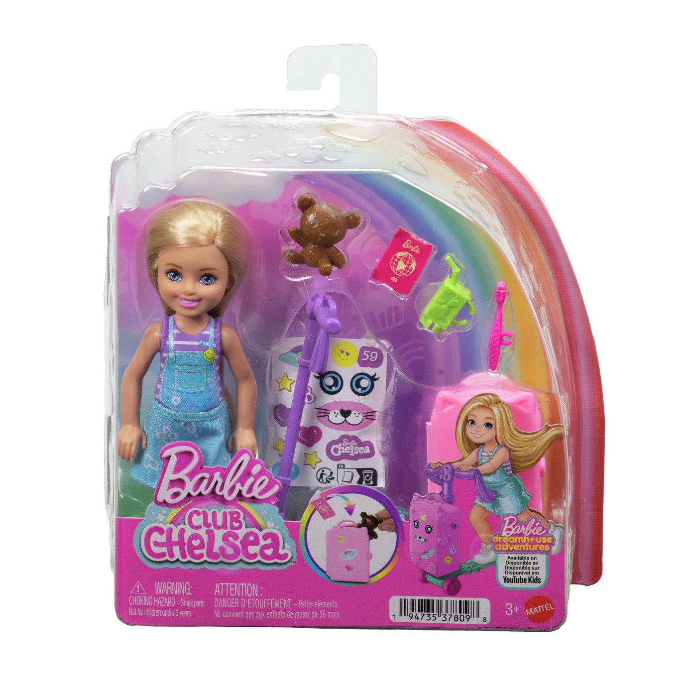 Buy Barbie Club Chelsea Limitless Adventure Doll, Scooter Suitcase