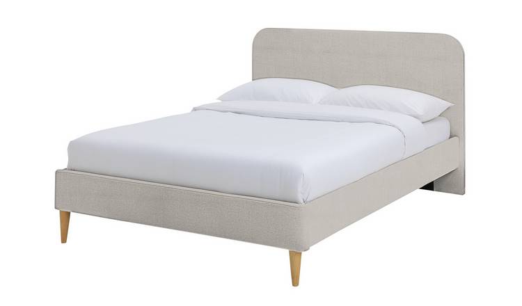 Argos Home Mya Small Double Fabric Bed Frame - Grey