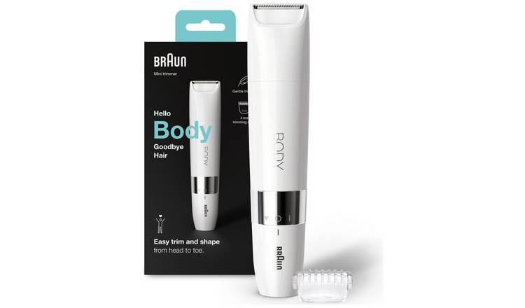 Braun Mini Hair Remover, Mini Hair Remover, Cleaning Brush, AA