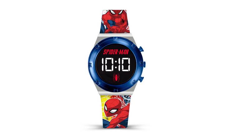 Marvel Spiderman Kids Silicone Strap Digital Watch