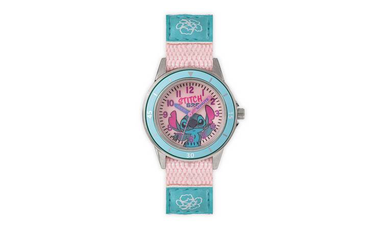Disney Lilo & Stitch Kids Time Teacher Silicon Strap Watch