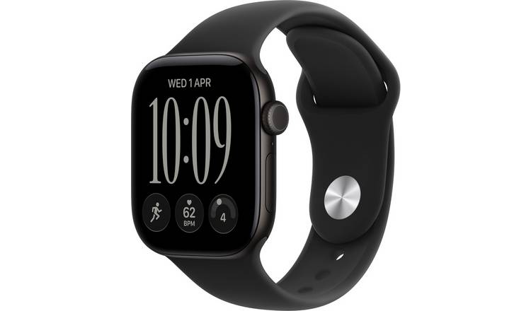 Apple Watch Series 12 GPS 42mm Aluminium Case Black Sport Band - S/M Pre-Order