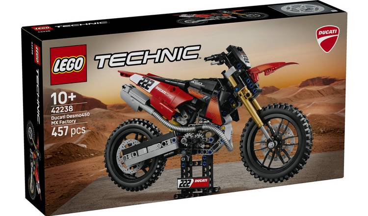 LEGO Technic Ducati Desmo450 MX Factory Motorcycle Toy for Kids 42238 PREORDER