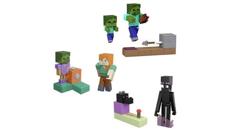 Minecraft Redstone Charged Animated Armour Stand Set, 3.25-inch Scale Figure