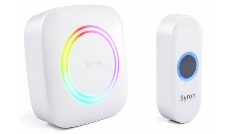 Byron DBY-23811BS 300m Portable Doorbell Set - White