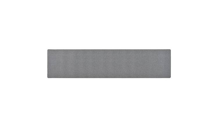 Walplus Polypropylene 3 mm Pile Carpet Runner - Dark Grey - 80 x 400 cm