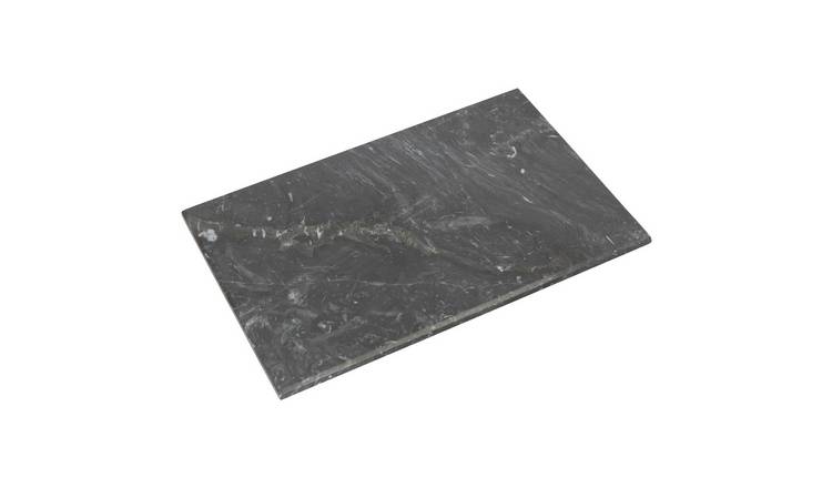 Argon Tableware Rectangle Marble Chopping Board - 40cm x 30cm - Black