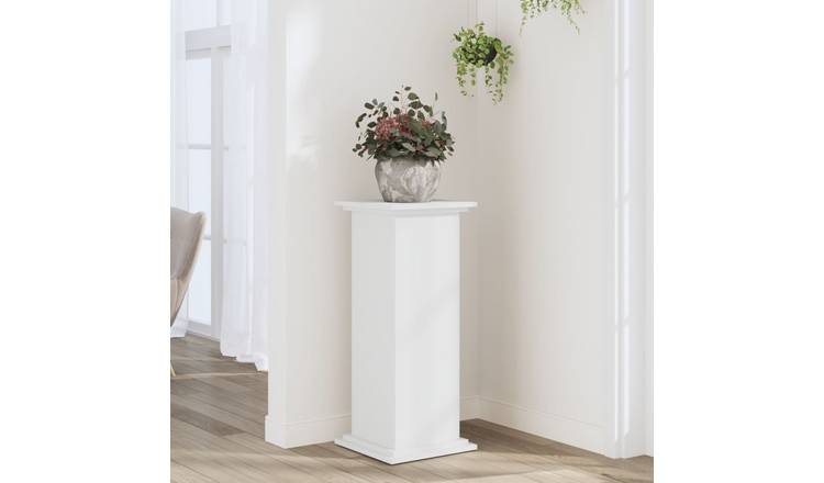 Walplus Engineered Wood Plant Stand - White - 33 x 33 x 80 cm