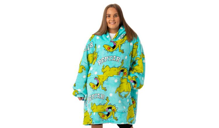Rugrats Adult Womens Blanket Hoodie - Blue