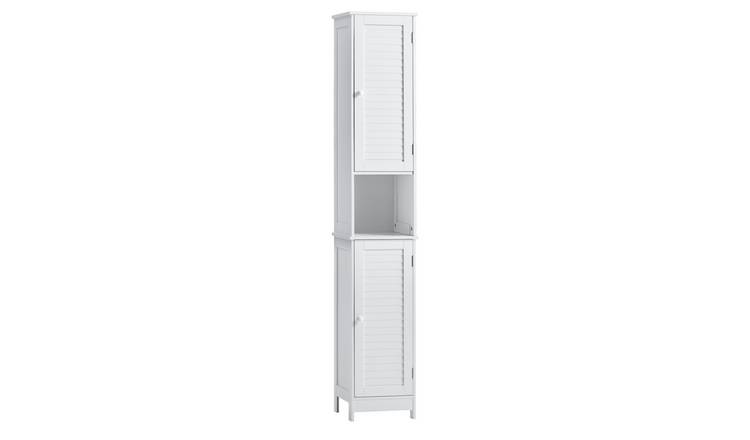 Bath Vida Liano 2 Door Tall Cabinet - White