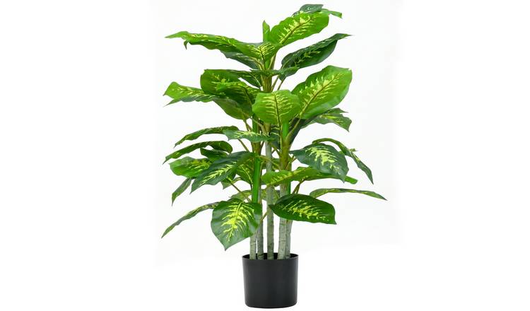 HOMCOM 3FT Artificial Evergreen Tree with Nursery Pot - Green